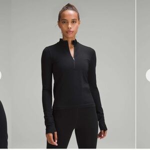 Lululemon Merino Wool-Blend Base Layer Half Zip
Black
